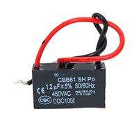 5pcs CBB61 1.2uf starting capacitor AC fan igmopnrq 450V CBB motor running