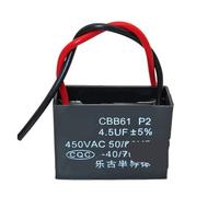 5pcs CBB61 2uf starting capacitor AC fan capacitor igmopnrq 450V CBB motor running capacitor