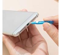 5pcs Cell Phone Cleaning Kit Dual Side Multifunction Tools Anti-Clogging Nylon Brushes & Hook Cleaner for iPhone Charging Port, Phone Speaker Mini Cleaning Brushes Dust Remover