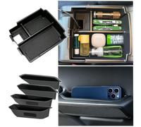 5PCS Center Console Organizer Door Storage for Ford Bronco 2025 2026 4-Door Accessories, Front Rear Door Grab Handle Pocket Storage Box Tray (Not for 2-Door & Bronco Sport & Manual Transmission)