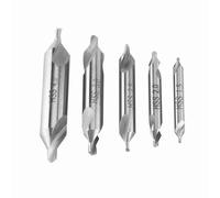 5pcs Center Drill Bit Set High Speed Steel Centre Finder Drill Bit 60 Degree Angle Center Drill Bits 1.5/2/2.5/3/4mm, Easily Cut and Remove Chips Smoothly