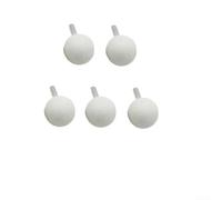 5PCS Ceramic Ball Burr Drill Bits Set 6mm Shank for Rotary Tools - Grinding Stone Heads for Wood Glass Plastic Carving Engraving(6x30mm white)