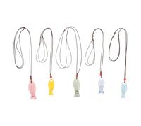 5pcs Ceramic Fish Whistle Cute Handmade Kids Whistle