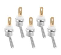 5pcs Chainsaw Kill Switch Metal Button for Power Tool Safety Repair | Iron Build, Wear Resistant Finish, Emergency Stop Use, Field Repairs, Forestry Work, Silver