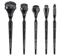 5PCS Charcoal Blending & Gold Leaf Brush Set for Sketching, Shading, Embossing, Pastel and Art Crafts | Multi-Size Professional Painting Tools, Ideal for Artists, Teachers, Students & DIY