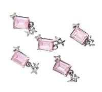 5pcs Charming Rectangular Nail Art Decorations For Fashionable Women Make A Statement High Gloss Nail Embellishments