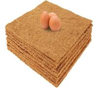 5Pcs Chicken Nesting Pads, 12x12 in Laying Hen Nesting Pad, Thickened Washable Coconut Fiber Nesting Box Liners, Reusable Poultry Bedding Mat (5pcs)