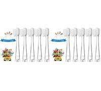 5Pcs Children's Replacement Toothbrush Heads Compatible with SEAGO SG-513/SG-977/SG-2139/SG-EK6, Teeteck Kids Electric Toothbrushes(18-36month) (Pack of 2)