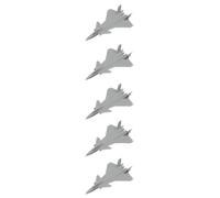 5pcs Chinese J-20S Stealth Fighter Plane Resin Model 1/2000-1/144 Scale | J-20S 3D Resin Double Seats Stealth Fighter Model for Modern Airfield Mini Scene Military Fans (Wings open,1/350(58mm)