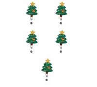 5pcs Christmas Badge Reel Retractable Nurse Id Clip