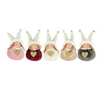 5pcs Christmas Decoration Heart Angel For Doll Pendant Tree Door Wall Hanging Ornaments For Holiday Party Home Decoration Tree Hanging Ornament