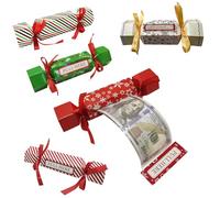 5Pcs Christmas Money Gift Boxes, DIY Christmas Kit, Christmas Surprise Money Pull Pouch,Candy Pull Out Money Pouch, for Xmas Home Holiday Party Decor