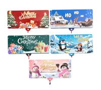 5Pcs Christmas Money Holders for Cash 10 Slots DIY Creative Money Envelopes for Cash Gifts Surprise Christmas Gifts to Kids, Parents, Friends, Colleagues|Greeting Card Envelopes