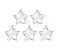 5pcs Christmas Tree Bauble Heart Decor Christmas Decor Ball Ornaments Clear Tree Ornament Diy Ornament Wedding Candy Boxs Heart-shaped Gadgets