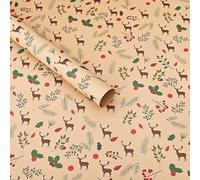 5pcs Christmas Wrapping Paper, Suitable for Factory Use, Ideal for Gifts Packaging, Festival Presents and Gift Boxes