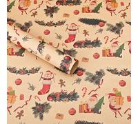 5pcs Christmas Wrapping Paper, Suitable for Factory Use, Ideal for Gifts Packaging, Festival Presents and Gift Boxes