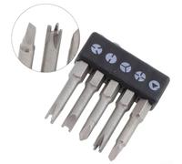 5pcs Chrome Vanadium Alloy Steel Screwdriver Set Triangle, Y, U Shapes for Disassembly and Repair