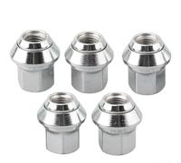 5Pcs Chrome Wheel Nuts for Ford Focus Transit Connect Fiesta Escort Cortina Orion Kuga C Max Granada Festiva and C30 C70 II S40 II V40 V50