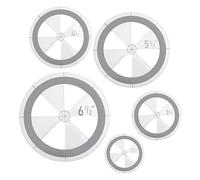 5pcs Circle Ruler Quilting Template Set, Circle Templates for Quilting Drafting Acrylic Round Quilt Circle Cutter Ruler for DIY Sewing Fabrics Crafts Design