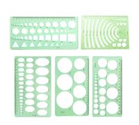 5PCS Circle Template for Drawing, Circle Stencil Template
