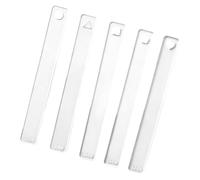 5Pcs Clay Thickness Ruler Clear Acrylic Thickness Measurement Tool for Pottery Clay Texturing Sculpting and Modeling Acrylic Measure