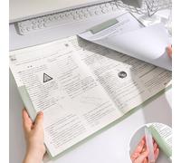 5Pcs Clear File Sleeve with Rotating Clamp Document Organizers Presentation Folder Large Capacity Document Filing Folder Student Project