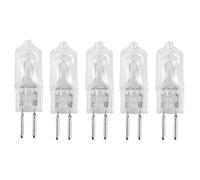 5Pcs Clear Glass Halogen Capsule Light Bulbs G5.3 230V 50W Halogen Bulbs GU5.3 Bi-Pin Jc Type Soft Warm White Dimmable,35W