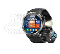 5pcs Clear Hydrogel Film Screen Protector Compatible With Blackview Military W50 1.39" Smart Watch Flexible HD TPU Protective Film Ultra-thin Self-Healing Anti scratch Explosion-proof