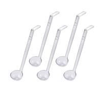 5Pcs Clear Long Handle Miniature Ladles for Sauces Dressings Soup Large Capacity Party Catering Supplies Safe Ladles