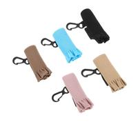 5pcs Clip-on Lipstick Sleeve Holders with Scalloped Lace Trim