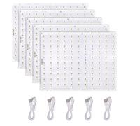 5pcs CMYK LED Backlight Board for Bambu Lab, 15.5x12cm/6.1x4.72 Inch Led Backlight Board with Power Cord Replacement PCB Accessories Compatible with Bambu Lab 3D Printer