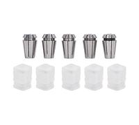 5Pcs CNC Engraving Collet Chuck Set, Spring Steel Milling Lathe Tapping Collets with Storage Canister, Accuracy Ground for Engraving Machines and CNC Routers