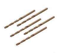 5PCS Cobalt Drill Bits for Stainless Steel and Metal Ultra For Hardened for Tough Drilling Conditions (4mm)