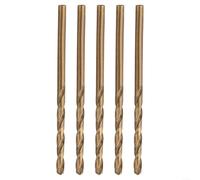 5PCS Cobalt Drill Bits Set for Tough Materials including For Hardened Steel Ultra Hard and Design (3mm)