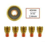 5pcs Collet Bodies For TIG Torches Series 9 20 25 With Gas Lens Assembly Designed For Welding Efficiency(45V44)
