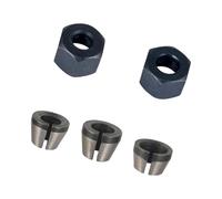 5pcs Collet Chucks Accessories Set for Bit Shank Conversion in Engraving Machines from Carbon Steel Fit 6mm 8mm Trim Chucks