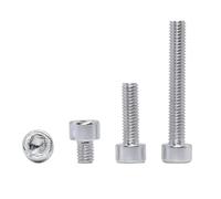 5Pcs Colored Bolts M5 M6 Length 6mm-40mm 7075 Aluminum Alloy Socket Cap Screws Anodized Allen Hex Head DIY Bolts(Silver,M6x12mm)