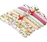 5pcs Colorful Blossom Sponge Padded Clothes Hanger Dress Cotton Coat Hangers Skid Suit Clothe T0B5 Satin Rack Resistance Hangers