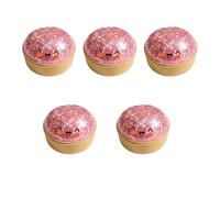 5Pcs Colorful Dumpling Squishes with Steamer Stress Ball Fidgets Sensory Toy Simulation Food Fun for Kids, Teens & Adults