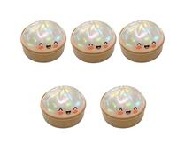 5Pcs Colorful Dumpling Squishes with Steamer Stress Ball Fidgets Sensory Toy Simulation Food Fun for Kids, Teens & Adults