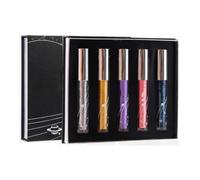 5Pcs Colour Mascara Set, Smudge-Proof Colorful Mascara Set, Liquid Lash Extensions Cosmetics, Long lasting Charming Voluminous Eye lash, No Clumping, Gift Set