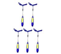 5Pcs Compact Light Pen Ballpoint with Sticky Note and Lanyard for Travelling Note Taking in Various Environments Multifunctional LED