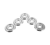 5pcs Concealed Sprinkler Head Trim Ring Cover /2 Inch Npt | Stainless Steel, Silver Finish, Recessed 360 Degree Adjustable Fit, for Public Buildings and Schools