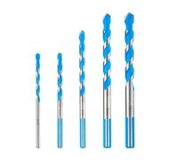 5PCS Concrete Drill Bit Set & Masonry Drill Bit Set with Carbide Tips, Hammer Drill Bits for Brick, Tile, Cement, Plastic, Stone and Wall Drilling, Shockproof Tungsten Carbide, 4-10mm with Storage Box