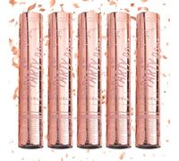 5PCS Confetti Cannon, 30cm Biodegradable Party Poppers Multi-Coloured Confetti for Party Poppers Birthday, Store Opening, Weddings, Anniversary, Graduation, New Year (pink)