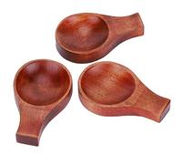 5Pcs Cooking Dish Serving Dip Tapas Bowl,Dip Mini Appetiser Dishes Wooden Sauce Dishes with Chopstick Holder,Jam Bowl Mini Serving,Sushi Soy Dipping for Kictchen, Resturant