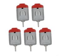 5pcs Copper Wound 130 Motor 3V-12V for DIY Projects | 3000-12000 RPM range, reversible rotation, fits standard 130 mounts, for ideal for upgrades