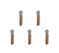 5pcs Cork Hiking Stick Handle Grip Replacement for Trekking Poles | Ergonomic Design, Glove-friendly Grip, Plastic and Wood Details, Winter Season Use for Skiers and Hikers