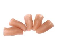 5Pcs Cream-Coloured/Set Magic Trick Fingers Fake Thumb Tips Stage Show Prop Prank Toy, Novelty and Gag Toys, Decoration