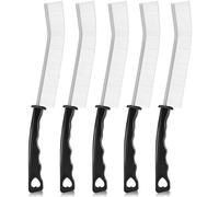 5Pcs Crevice Cleaning Brush, Multifunctional Crevice Gap Groove Cleaning Brush Tools with Hard Bristle, Small Spaces Scrub Brushes for Narrow Corners in Home Window Kitchen Tile Bathroom (White)